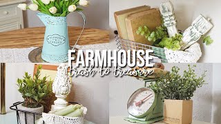4 FARMHOUSE TRASH TO TREASURE DIYS🌿 | Cottage Farmhouse Thrift Store Makeovers