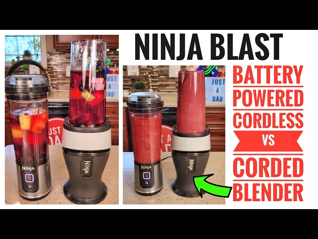 NINJA Blast Cordless vs Ninja Fit Compact Personal Blender with Cord  Comparison 