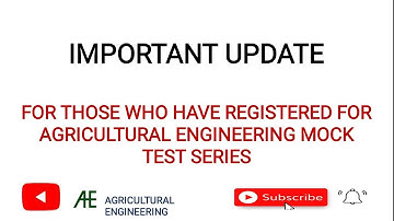 Agricultural engineering mock test series 2021 I mcaer pg cet I ICAR jrf 2021 preparation #shorts