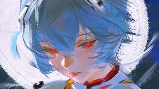Painting Process - Rei Ayanami