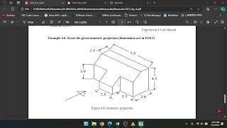 Example 4.6: Draw the given isometric projection (dimensions are in FEET)