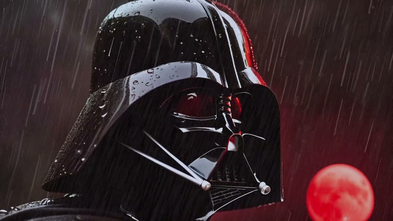 Non-Stop Darth Vader Breathing in the Rain | 8 Hours 