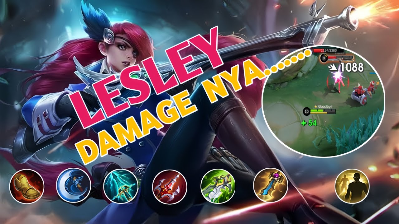 LESLEY DAMAGE NYA KOK GILA......      •GAMEPLAY LESLEY MLBB•