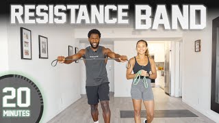 20 Minute FULL BODY Resistance Band Workout [Strength Training]