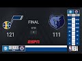 Jazz @ Grizzlies | NBA Playoff on ESPN Live Scoreboard