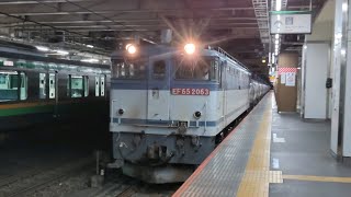 6月7日大宮駅 新鶴見A52運用 臨8684レ EF65 2063