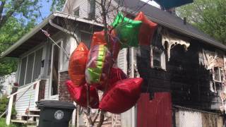 Memorial to Huggins-Boggs family who died in fire