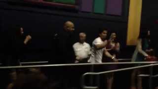 Introduction By Mark Wahlberg And Natalie Martinez At Premiere Of Broken City