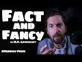 Fact and fancy by hp lovecraft poems