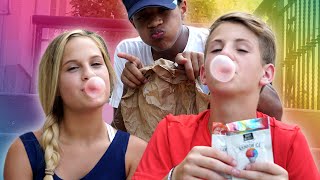 Bubble Gum Challenge!  (MattyBRaps vs Liv... & Justin?)