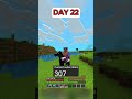 Breaking 10 dirt blocks for every subscriber! DAY 22 #minecraft #gaming #shorts #reels