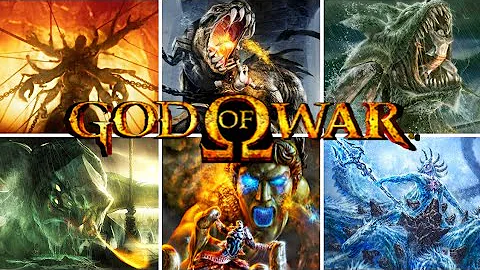 Original GOD OF WAR Series - All Intro Boss Fights [4K 60ᶠᵖˢ]