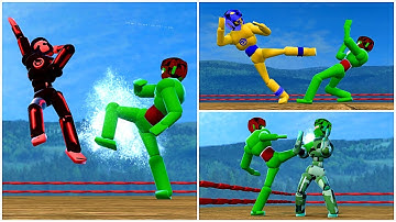 Super NPC Kick fighting the Dynamic AI! (with Active Ragdoll Physics) - Overgrowth Mods Gameplay #7