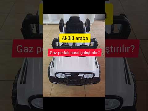Akülü araba ( Gaz pedal )