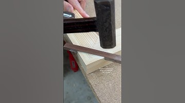 A Hand-Tool Trick to Reinforce Miter Joints #shorts #woodworking #diy