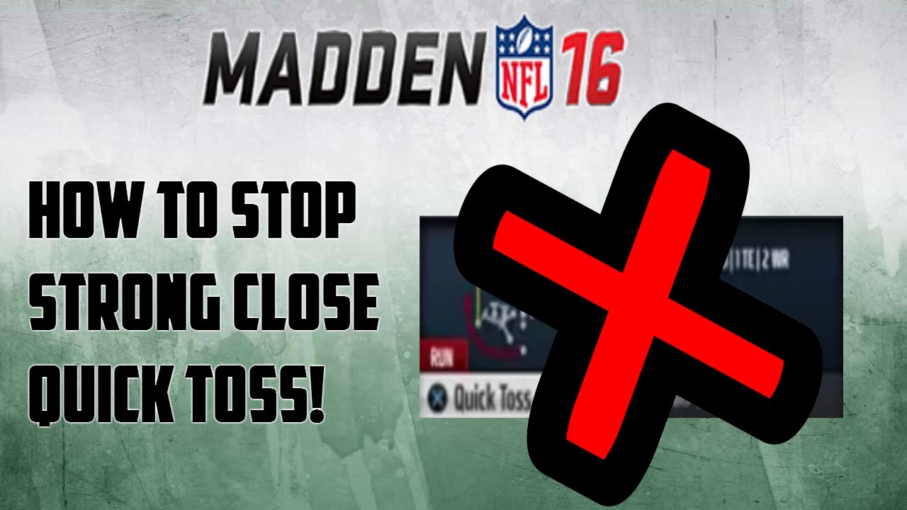 BEST PLAY TO STOP OUTSIDE RUNS! NO MORE QUICK TOSS CHEESE! Madden 16 Tips