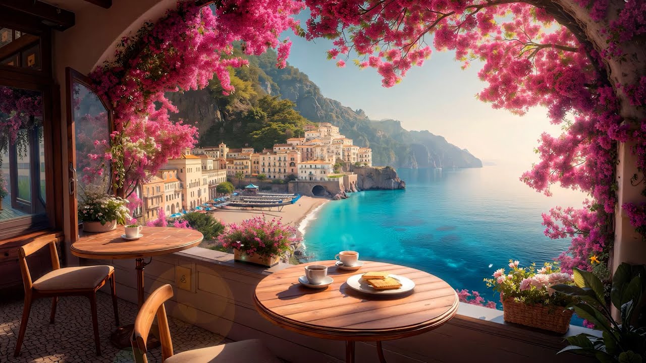 Soft Blue Morning 🌊 Calm Piano & Light Jazz with Ocean Breeze Ambience to Relax & Focus #2