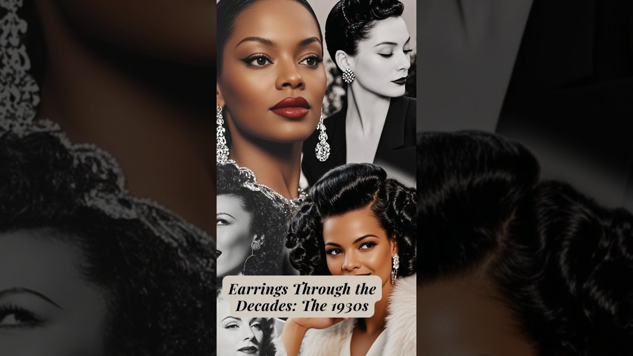 Earrings Through the Decades: Iconic Styles from the 1930s  #earrings #vintagestyle  #shorts