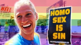 PROTESTING LA PRIDE FESTIVAL