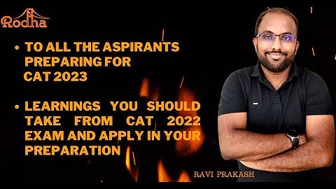 CAT 2023 Preparation I Learnings from CAT 2022