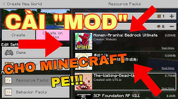 Hướng dẫn tải và cài Mod vào Minecraft PE cực nhanh!