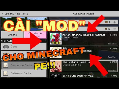 Hướng dẫn tải và cài Mod vào Minecraft PE cực nhanh!