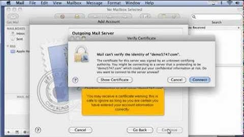 How to setup a mail account using POP in Apple Mail