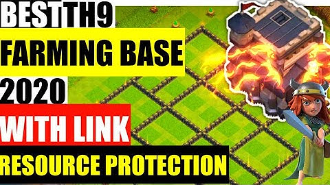 Th9 farming base with Link 2020 | Dark elixir Protection Base | Farming base - COC