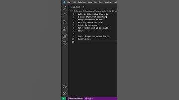 #04 The Selecting all occurrence trick| #CodePointer #CodingHack #Shorts 🔥