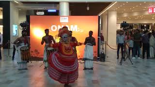 Katak kali dance in lulu Mall on the occasion of Onam festival onamfestival vloglover Lucknow