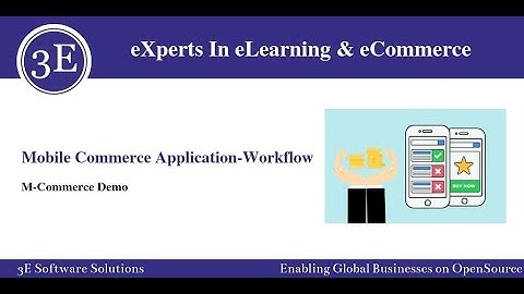 M-Commerce / Mobile Commerce Application-Workflow | 3E Software Solutions