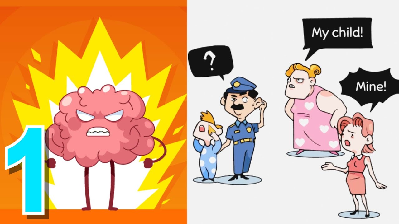 Brain Up Free Funny and Tricky Puzzle Gameplay Part 1 Levels 1 - 50 ( android, ios)