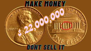 1980 and 1980-d USA LINCOLN PENNY WORTH MONEY ,HOW MUCH IS IT WORTH AND WHY?