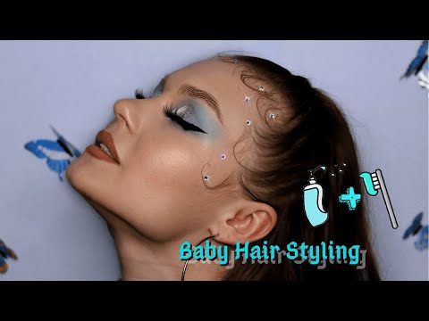 Видео: Как уложить Baby-волосы? // Baby hair styling 