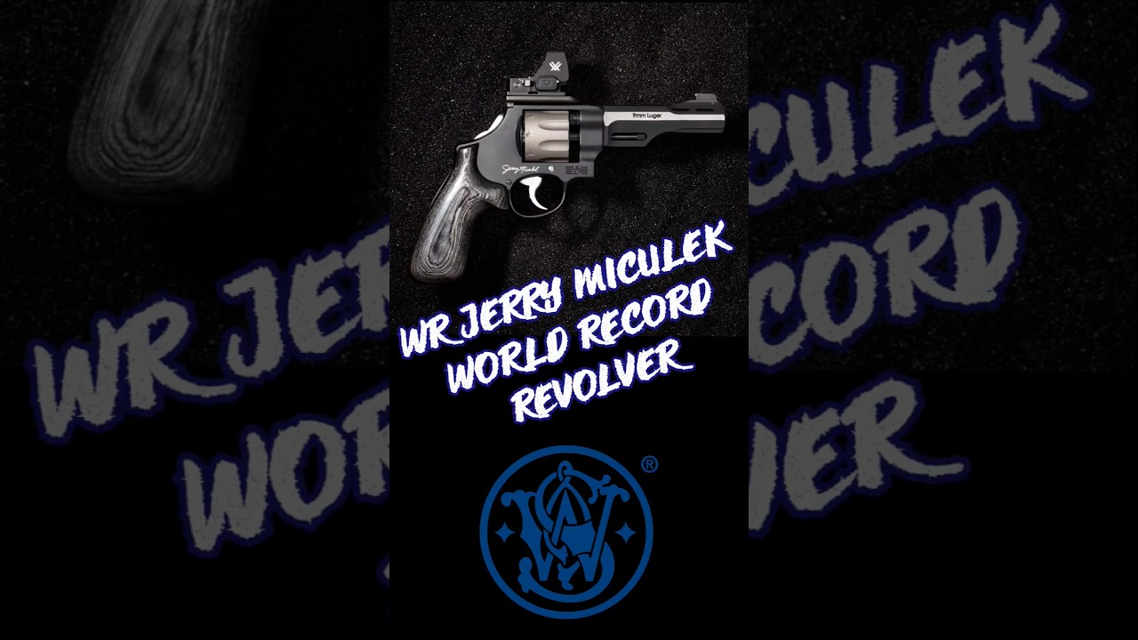 The Smith & Wesson WR JERRY MICULEK WORLD RECORD 9mm REVOLVER is a work of Art