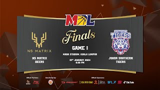 Live Mbl Playoffs 2024 Finals Game 1 Ns Matrix Deers Vs Johor Southern Tigers