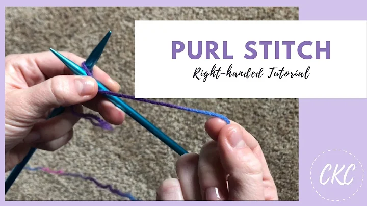How to Knit // The Purl Stitch for Kids // Right-handed Tutorial