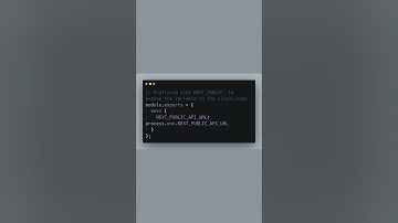 Master Env Variables in Next JS #NextJS