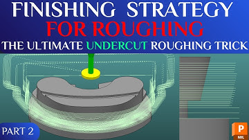 PowerMill Trick: Using a Finishing Strategy for Roughing! | Undercut Machining (Part 2)