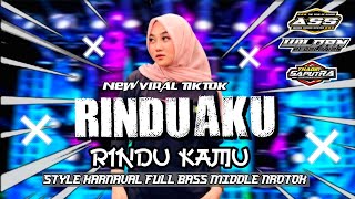 DJ RINDU AKU RINDU KAMU FULL BASS MIDDLE NROTOK AMUNISI KARNAVAL VIRAL TIK-TOK TERBARU