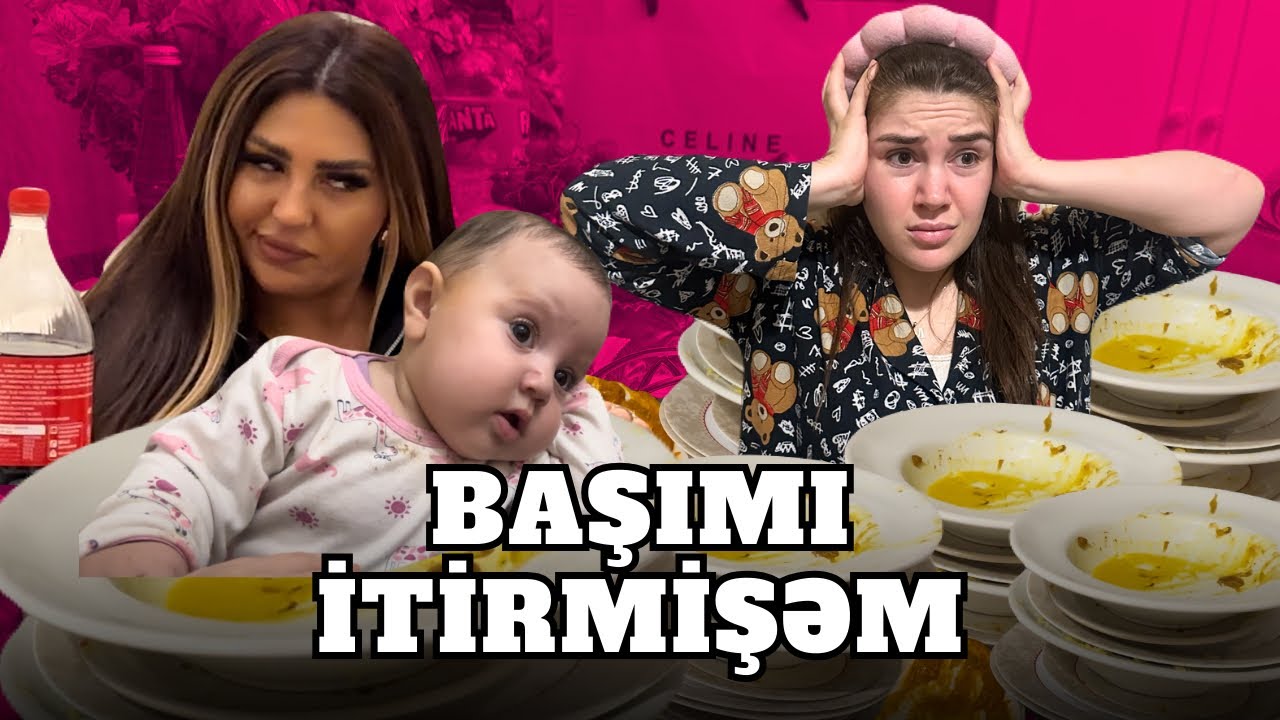 EVDƏ BİR GÜN 🏡VLOG (BAYRAM TƏMİZLİYİ 🫧BAYRAM SÜFRƏSİ HAZIRLADIM 🌸 GÜNLÜK VLOG )