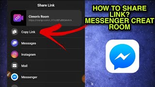 How to share Facebook messenger rooms link 2021 screenshot 2