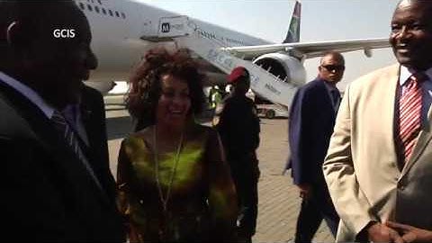 President Ramaphosa arrives in Namibia for the 38th  Ordinary SADC Meeting