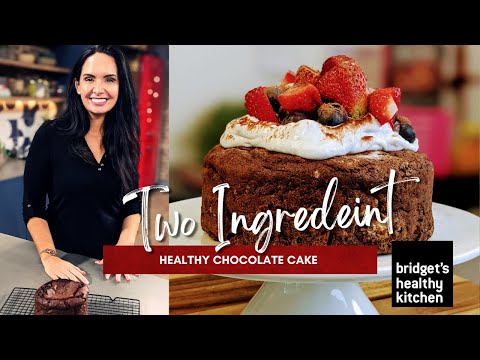 Magical 2 ingredient  HEALTHY chocolate cake