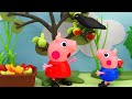 Polly Parrot saved the apple harvest, Peppa Pig Animation, 4K