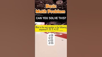What is the next number in the following sequence?1, 20, 21, 41, 62, ____ a) 99 b) 101 c) 103 d) 105