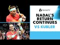 Rafael Nadal's Return Continues vs Jason Kubler | Brisbane 2024 Highlights image