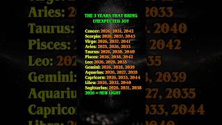 Unexpected Joy is Coming for These 3 Zodiac Years!✨☀️#zodiac #zodiacsign #astrology #horoscope#tarot
