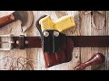 Making an Inside the Waistband Leather Holster and Gun Belt - Sig P365 CT Laserguard