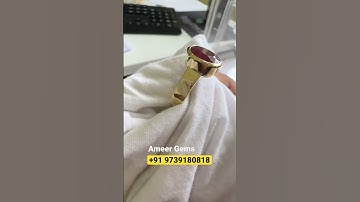 Beautiful natural ruby ring in panchdhatu #ameergems